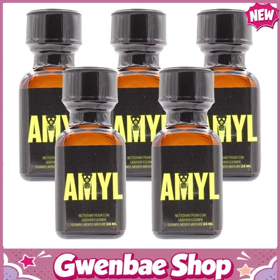 Chai Hít Thư Giãn Bay Phê Cho Cặp Đôi Amyl Leather Cleaner Poppers - 10ml - 5 Pack - Gwenshop Chính Hãng