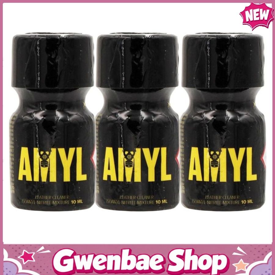 Chai Hít Thư Giãn Bay Phê Cho Cặp Đôi Amyl Leather Cleaner Poppers - 24ml - 3 Pack - Gwenshop Chính Hãng