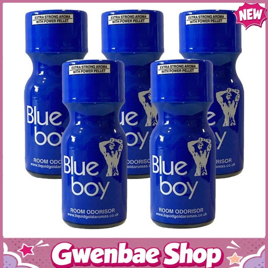 Chai Hít Tăng Khoái Cảm Kích Thích Bao Phê Blue Boy Extra Strong Aroma with Power Pellet - 15ml - 5 Pack - Gwenshop Chính Hãng
