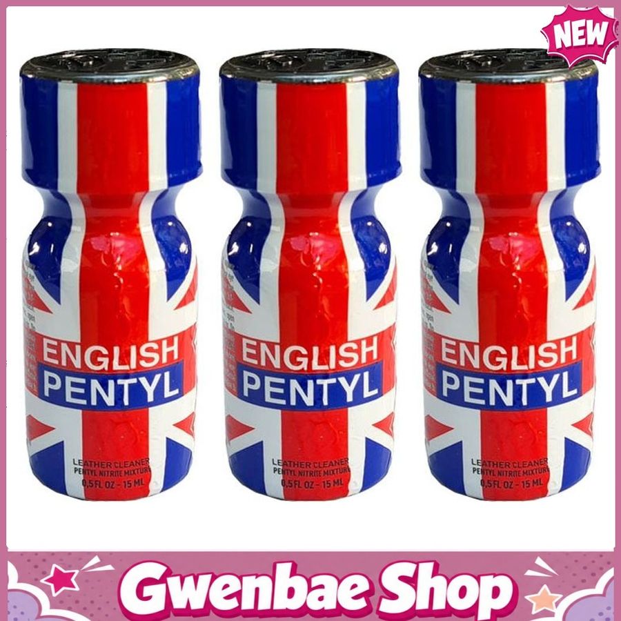Chai Hít Tăng Khoái Cảm Kích Thích Bao Phê English Pentyl Popppers - 15ml - 3 Pack - Gwenshop Chính Hãng
