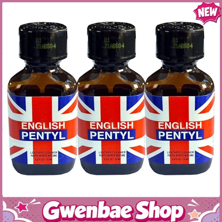 Chai Hít Tăng Khoái Cảm Kích Thích Bao Phê English Pentyl Popppers - 24ml - 3 Pack - Gwenshop Chính Hãng