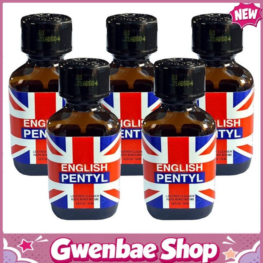 Chai Hít Tăng Khoái Cảm Kích Thích Bao Phê English Pentyl Popppers - 24ml - 5 Pack - Gwenshop Chính Hãng
