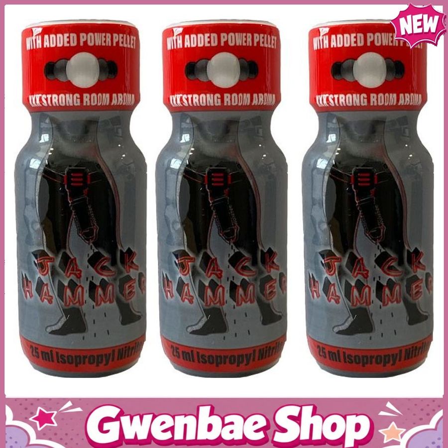 Chai Hít Tăng Khoái Cảm Kích Thích Bao Phê Jack Hammer XXX Strong Aroma - 25ml - 3 pack - Gwenshop Chính Hãng