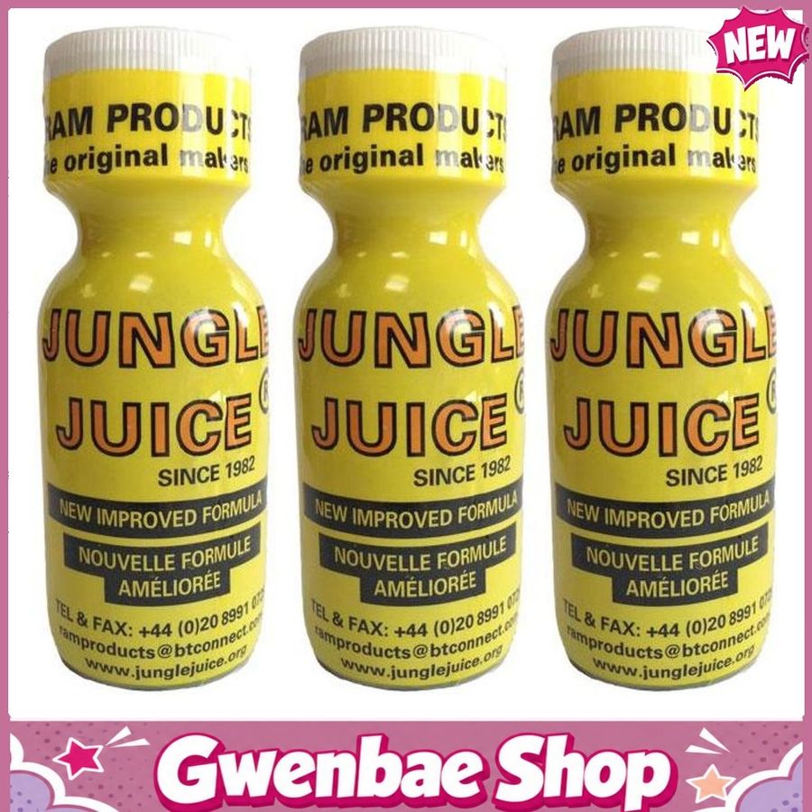 Chai Hít Cực Mạnh Lên Đỉnh Nhanh Jungle Juice Pentyl Platinum Leather Cleaner Poppers - 25ml - 3 Pack - Gwenshop Chính Hãng