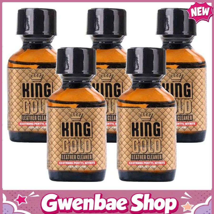 Chai Hít Tăng Khoái Cảm Kích Thích Bao Phê King Gold Pentyl Poppers - 24ml - 5 Pack - Gwenshop Chính Hãng