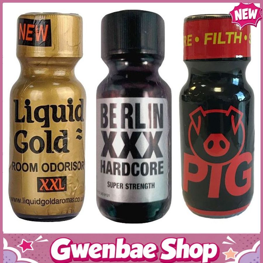 Chai Hít Thư Giãn Bay Phê Cho Cặp Đôi Liquid Gold XXL 25ml-Berlin XXX 25ml-Bears 25ml Multi - Gwenshop Chính Hãng