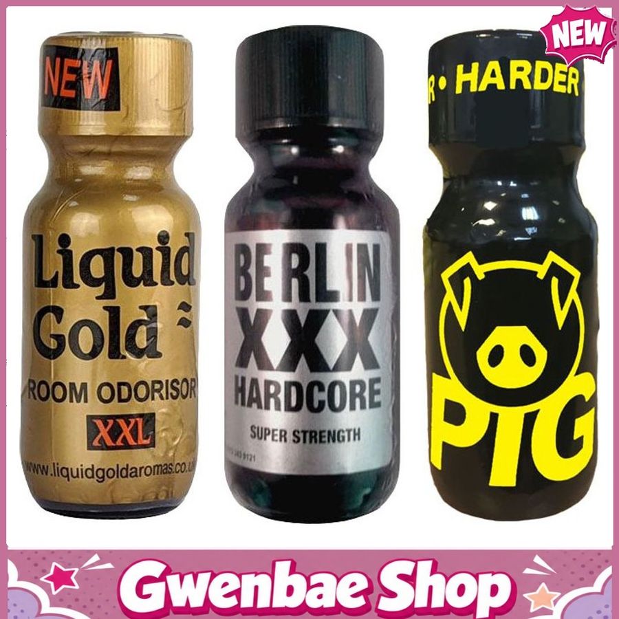 Chai Hít Cực Mạnh Lên Đỉnh Nhanh Liquid Gold XXL 25ml-Berlin XXX 25ml-Pig Red 25ml Multi - Gwenshop Chính Hãng