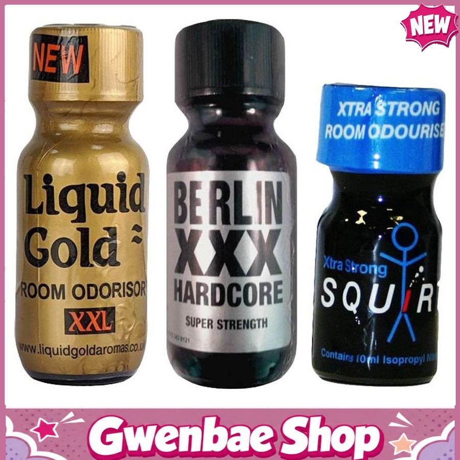 Chai Hít Cực Mạnh Lên Đỉnh Nhanh Liquid Gold XXL 25ml-Berlin XXX 25ml-Throb Hard 10ml Multi - Gwenshop Chính Hãng