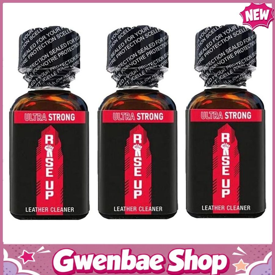 Chai Hít Tăng Khoái Cảm Kích Thích Bao Phê Rise Up Leather Cleaner Pentyl Poppers - 25ml Ultra Strong - 3 Pack - Gwenshop Chính Hãng