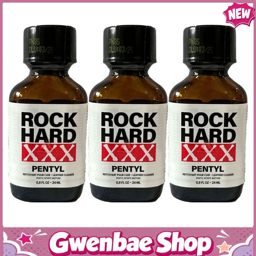 Chai Hít Tăng Khoái Cảm Kích Thích Bao Phê Rock Hard XXX Pentyl Poppers - 24ml - 3 Pack - Gwenshop Chính Hãng