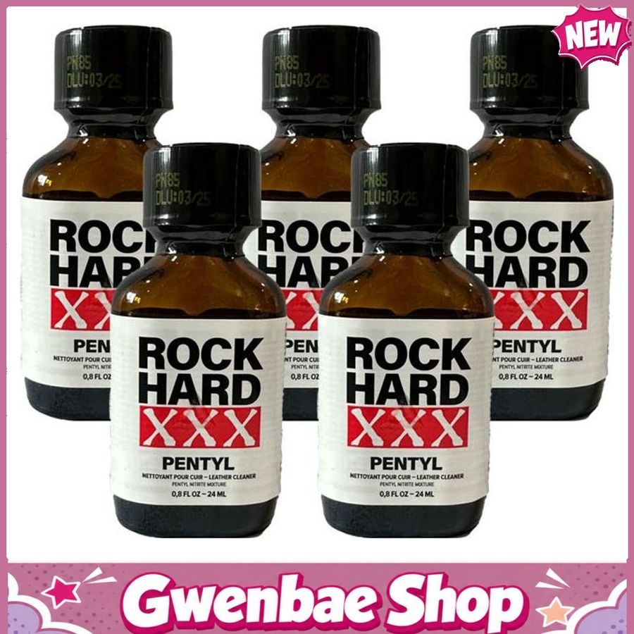 Chai Hít Tăng Khoái Cảm Kích Thích Bao Phê Rock Hard XXX Pentyl Poppers - 24ml - 5 Pack - Gwenshop Chính Hãng