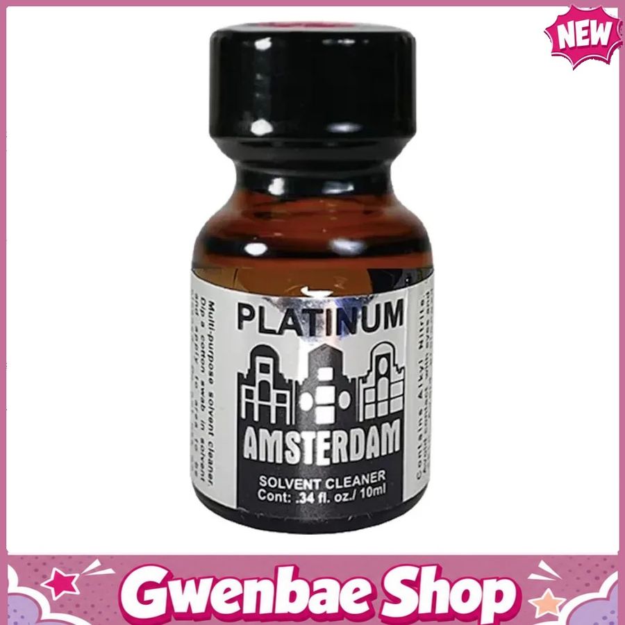 Chai Hít Tăng Khoái Cảm Kích Thích Bao Phê Amsterdam Platinum poppers 10ml USA cao cấp Top Bot - Gwenshop Chính Hãng