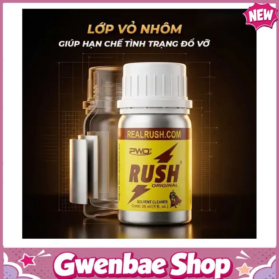 Dung Dịch Hít Tăng Hưng Phấn Khi Yêu Popper khô PWD USA Rush Original - Chai 30ml - Gwenshop Chính Hãng