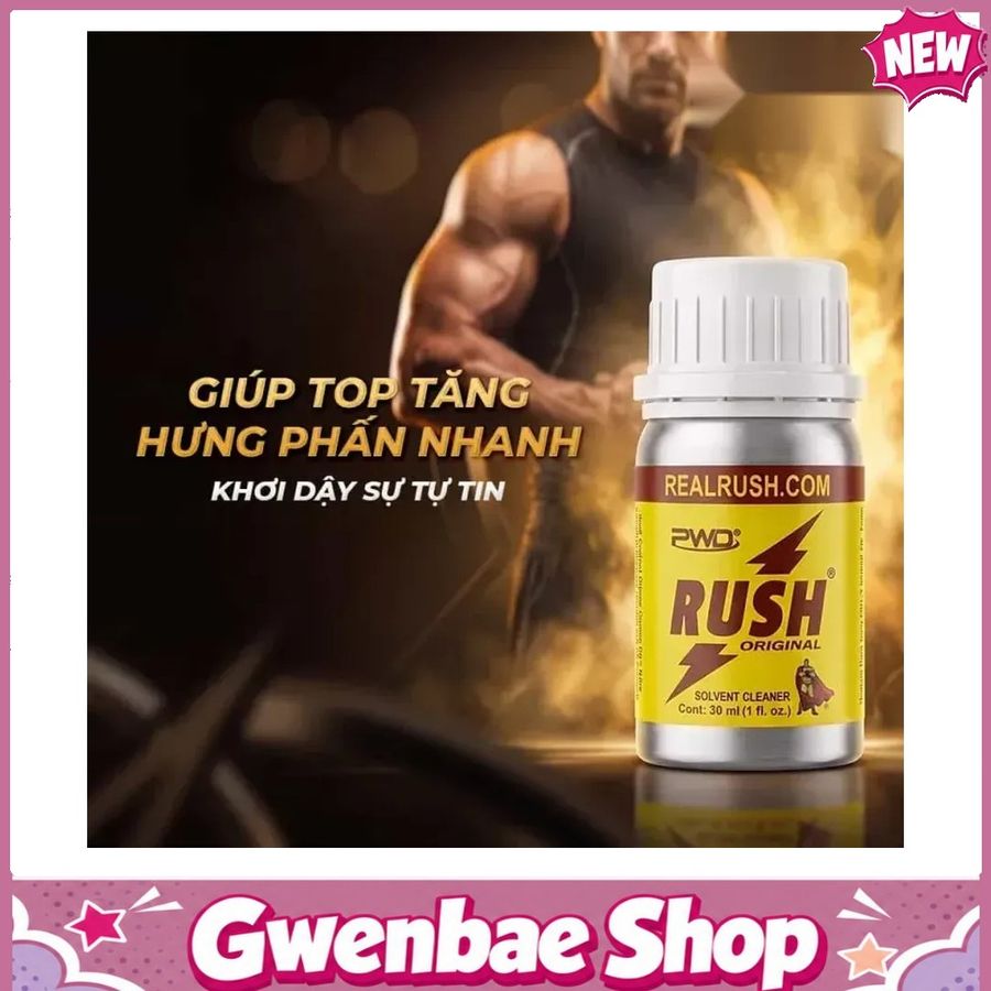 Chai Hít Mê Ly Dành Cho Nam Và Nữ Popper khô PWD USA Rush Original - Chai 30ml - Gwenshop Chính Hãng