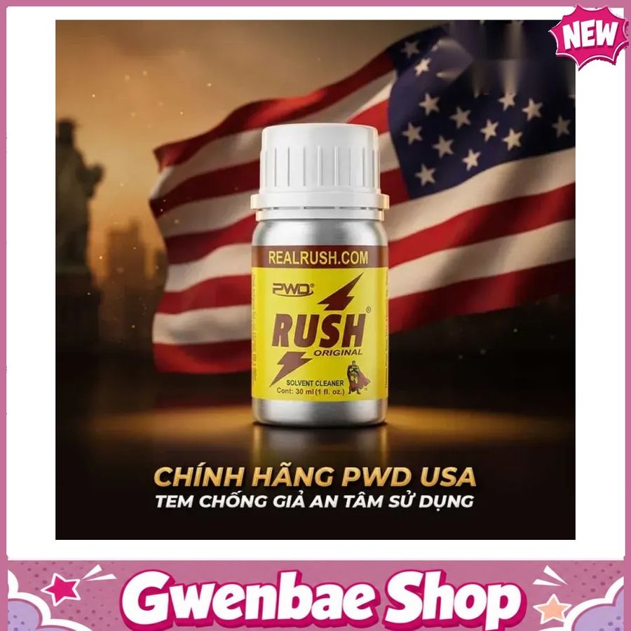 Chai Hít Nhập Khẩu Tăng Cảm Giác Lên Mây Popper khô PWD USA Rush Original - Chai 30ml - Gwenshop Chính Hãng