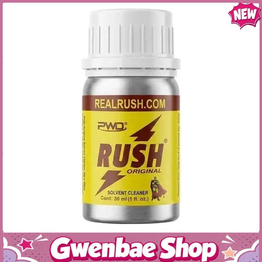 Chai Hít Cực Mạnh Lên Đỉnh Nhanh Popper khô PWD USA Super Rush Black Label - Chai 30ml - Gwenshop Chính Hãng