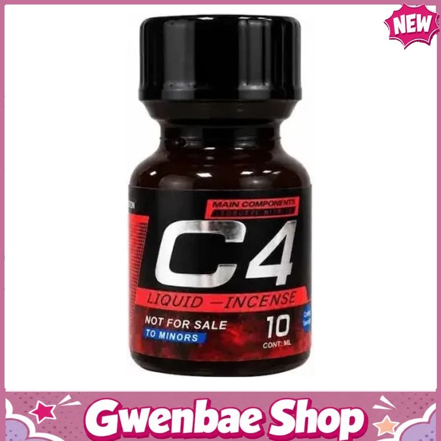 Chai Hít Tăng Khoái Cảm Kích Thích Bao Phê Popper PWD USA C4 Red - Chai 10ml - Gwenshop Chính Hãng