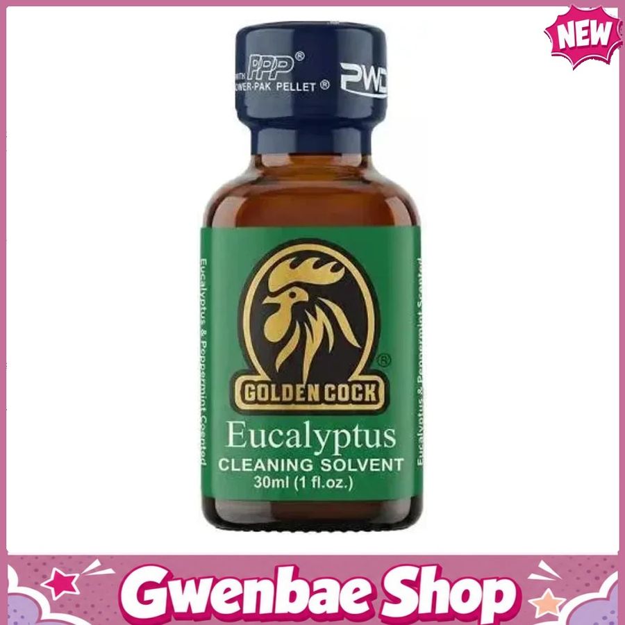 Chai Hít Tăng Khoái Cảm Kích Thích Bao Phê Popper PWD USA Golden Cock Eucalyptus - Chai 30ml - Gwenshop Chính Hãng