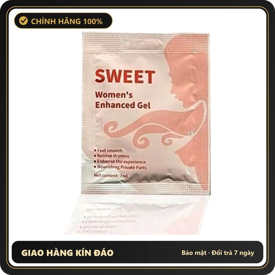 Juncai - Gel b.ôi tr..ơn dạng gói Sweet, gen bôi trơn gốc nước tăng cảm giác kéo dài thời gian quan hệ Kín Chính Hãng
