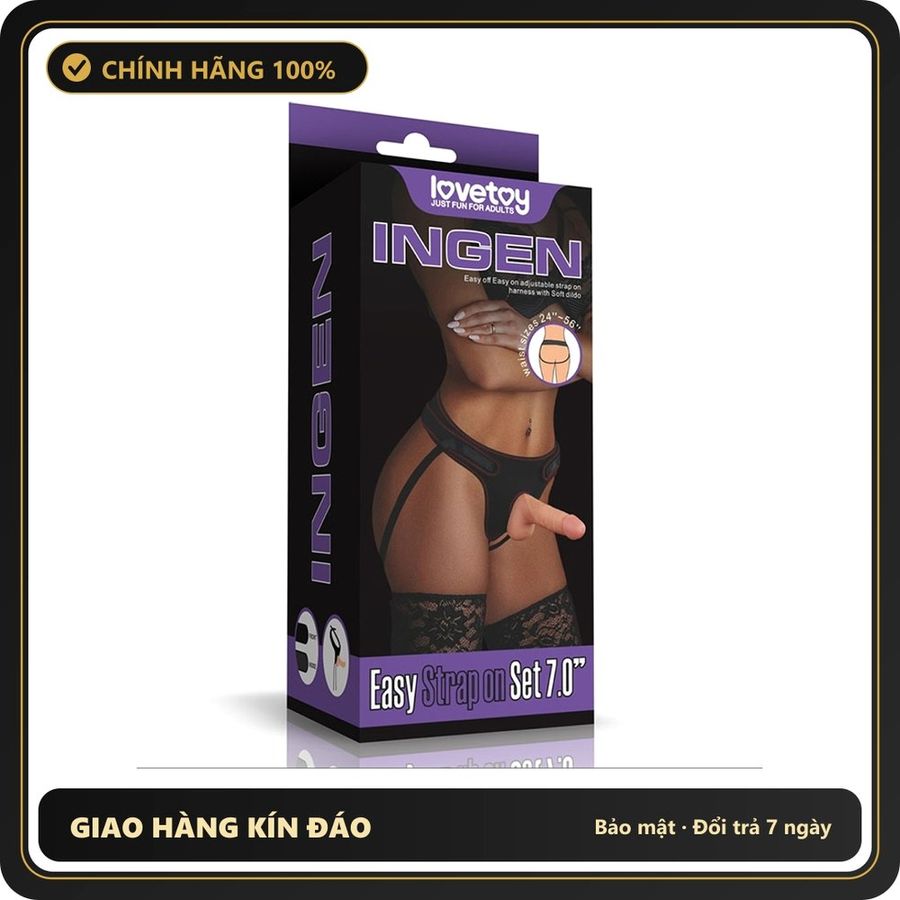 LoveToy Ingen Easy Strap-on - Đai Đeo Dương Vật Set met Dildo 7