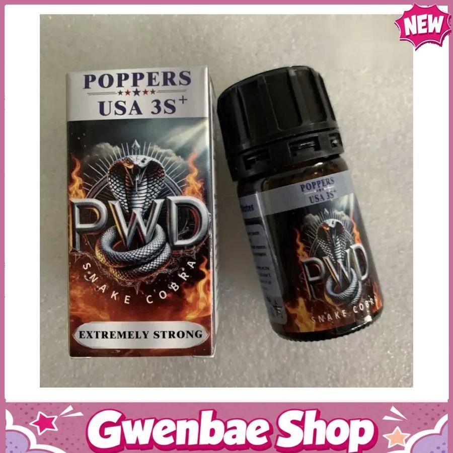 Chai Hít Tăng Khoái Cảm Kích Thích Bao Phê Popper 3S+ Snake Cobra USA 40ml PWD - Gwenshop Chính Hãng