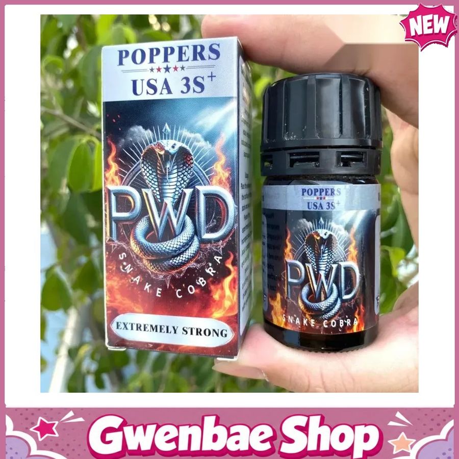 Chai Hít Cực Mạnh Lên Đỉnh Nhanh Popper 3S+ Snake Cobra USA 40ml PWD - Gwenshop Chính Hãng