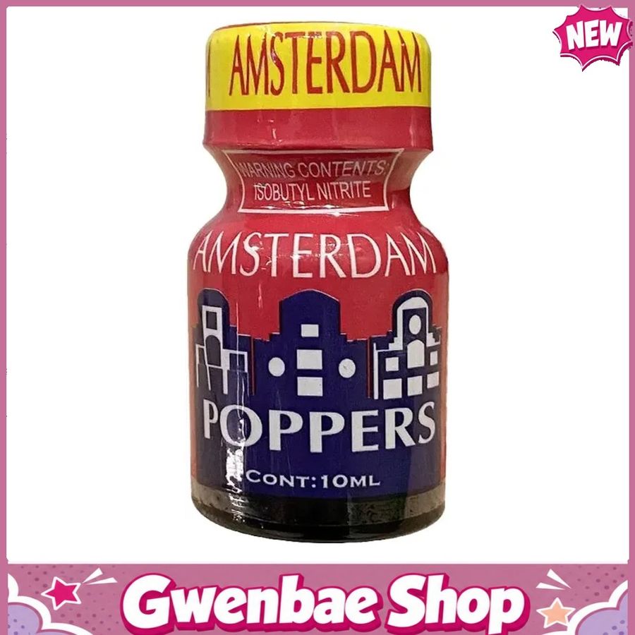 Chai Hít Tăng Khoái Cảm Kích Thích Bao Phê Popper Amsterdam Red 10ml Mỹ USA tăng khoái cảm mạnh - Gwenshop Chính Hãng