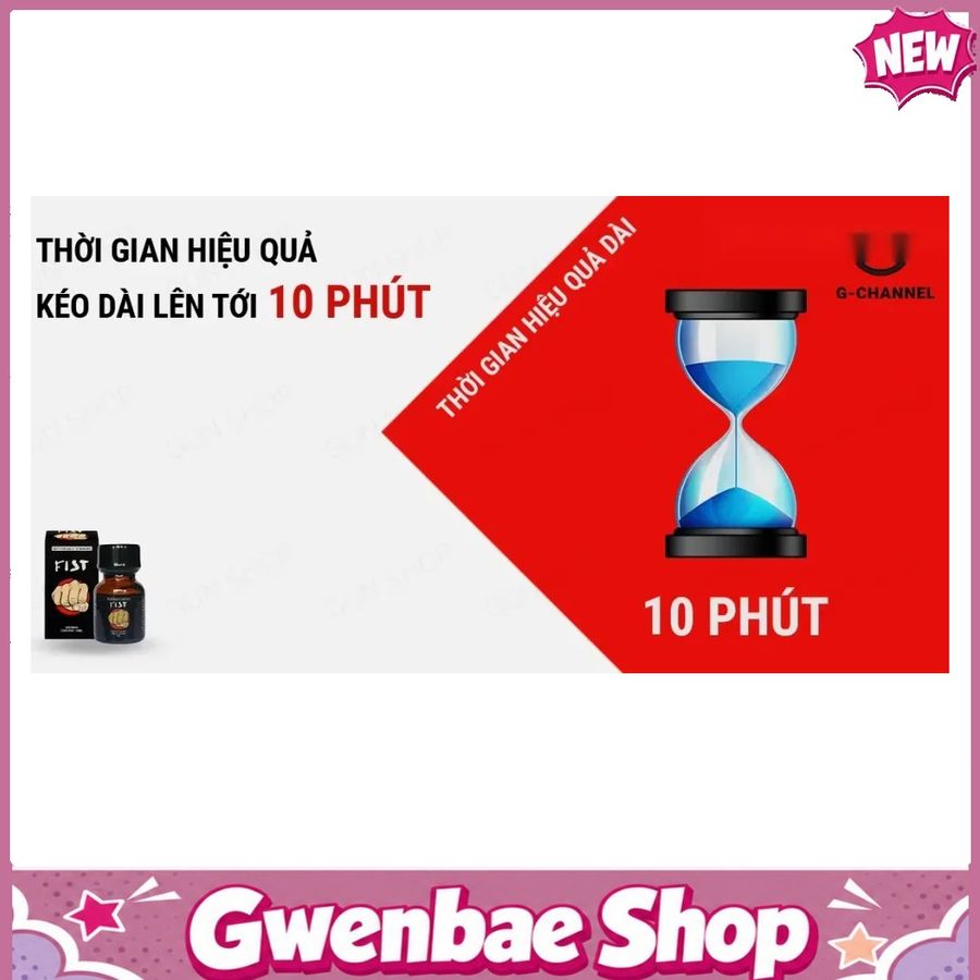 Dung Dịch Hít Tăng Hưng Phấn Khi Yêu Popper Fist Platinum 10ml Mỹ USA PWD - Gwenshop Chính Hãng