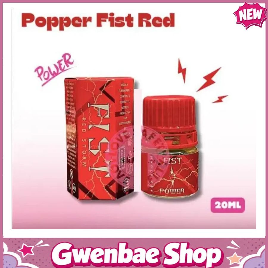 Chai Hít Tăng Khoái Cảm Kích Thích Bao Phê Popper Fist Red Storm 20ml mạnh mẽ kích thích phê đỉnh - Gwenshop Chính Hãng