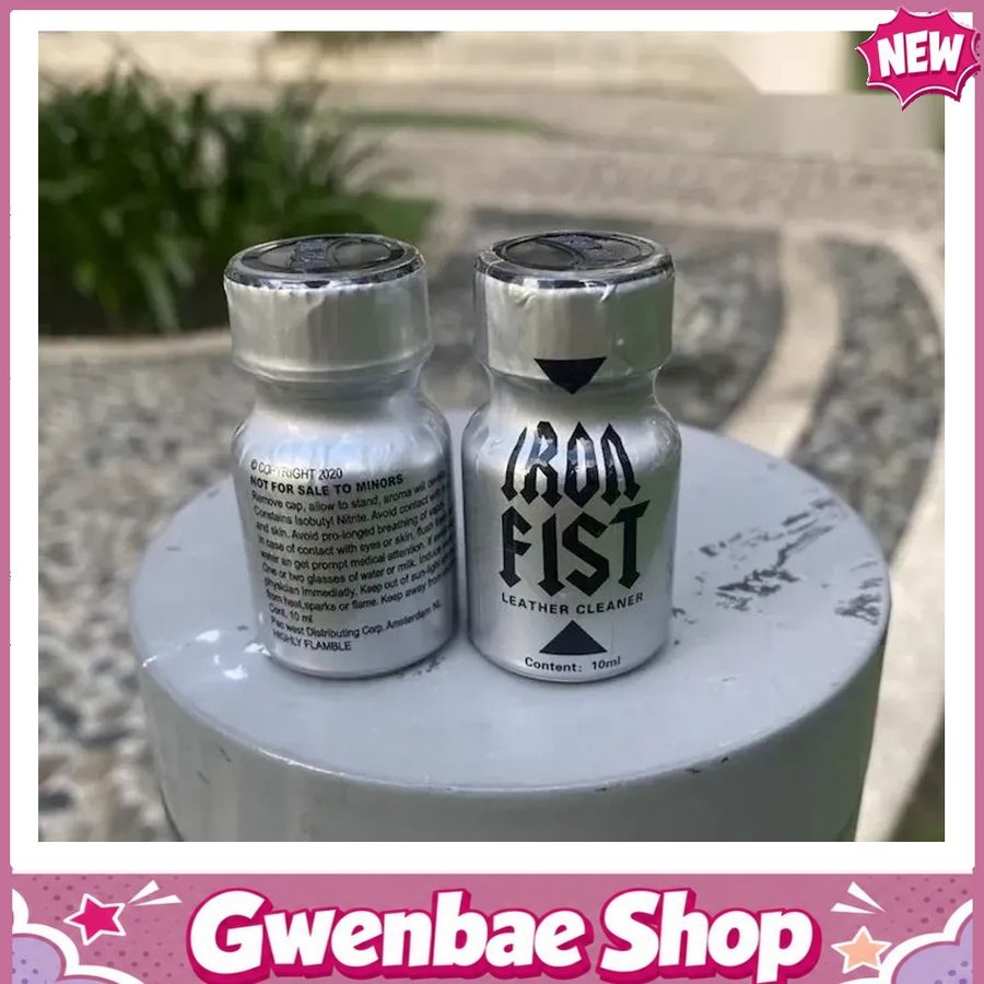 Chai Hít Cực Mạnh Lên Đỉnh Nhanh Popper Iron Fist Silver 10ml Mỹ USA PWD - Gwenshop Chính Hãng