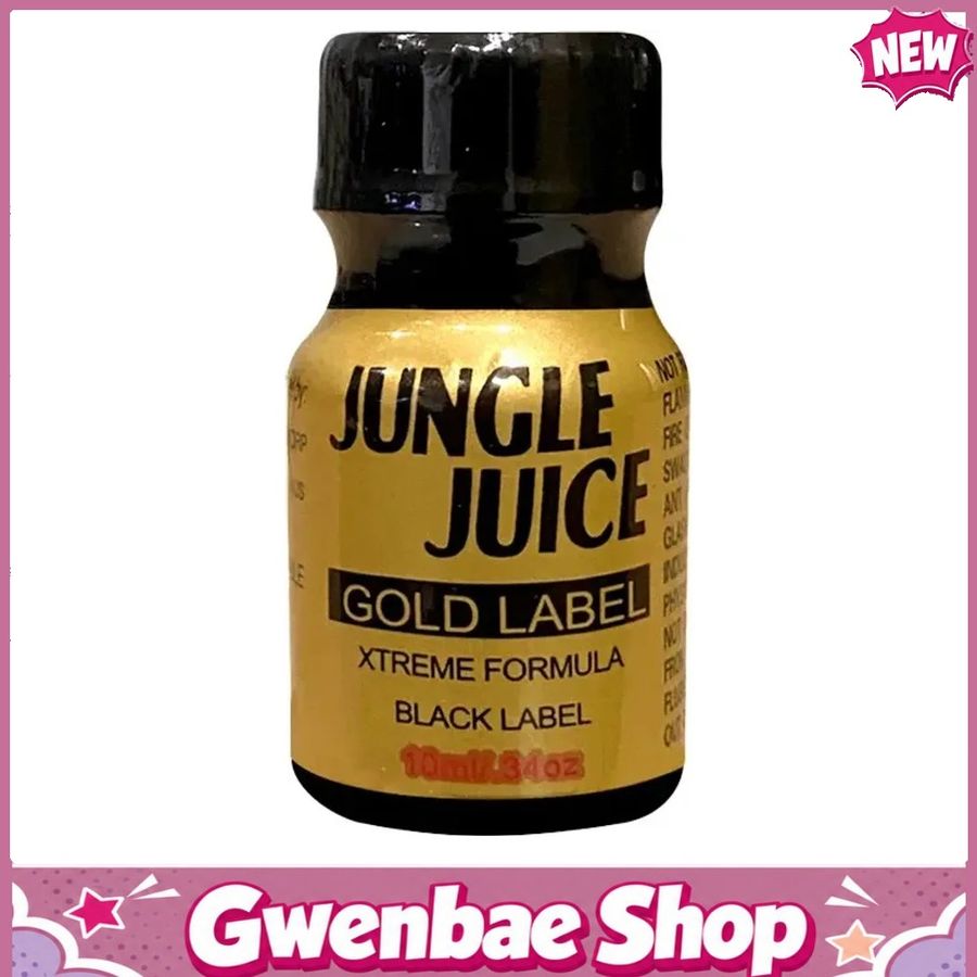 Chai Hít Tăng Khoái Cảm Kích Thích Bao Phê Popper Jungle Juice Gold Label 10ml hàng Mỹ tăng khoái cảm cực mạnh - Gwenshop Chính Hãng