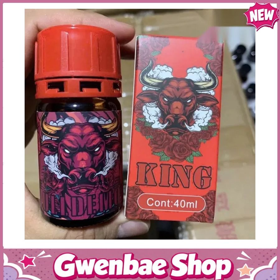 Chai Hít Thư Giãn Bay Phê Cho Cặp Đôi Popper King đầu trâu USA 40ml dành cho Top Bot Nam Nữ - Gwenshop Chính Hãng