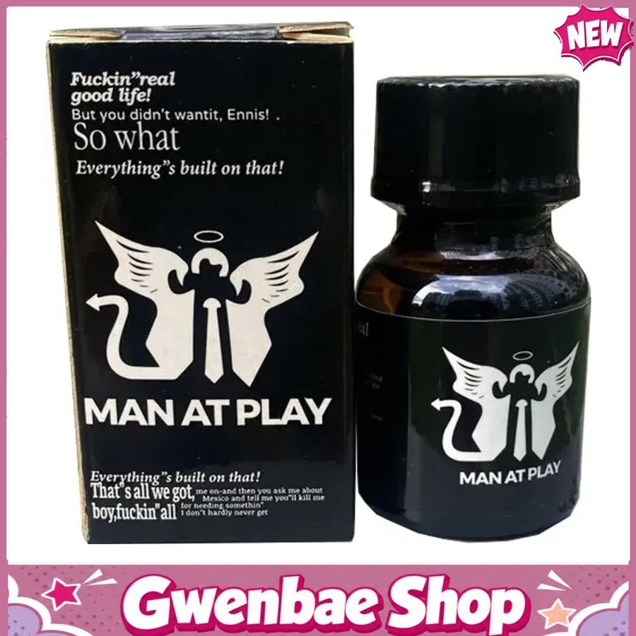 Chai Hít Tăng Khoái Cảm Kích Thích Bao Phê Popper Man At Play đen 10ml chính hãnh dành cho Top Bot loại mạnh - Gwenshop Chính Hãng