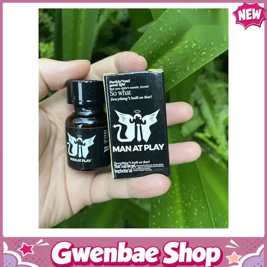 Chai Hít Mê Ly Dành Cho Nam Và Nữ Popper Man At Play đen 10ml chính hãnh dành cho Top Bot loại mạnh - Gwenshop Chính Hãng