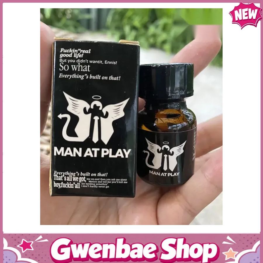 Chai Hít Gây Hưng Phấn Giúp Cuộc Yêu Thăng Hoa Popper Man At Play đen 10ml chính hãnh dành cho Top Bot loại mạnh - Gwenshop Chính Hãng
