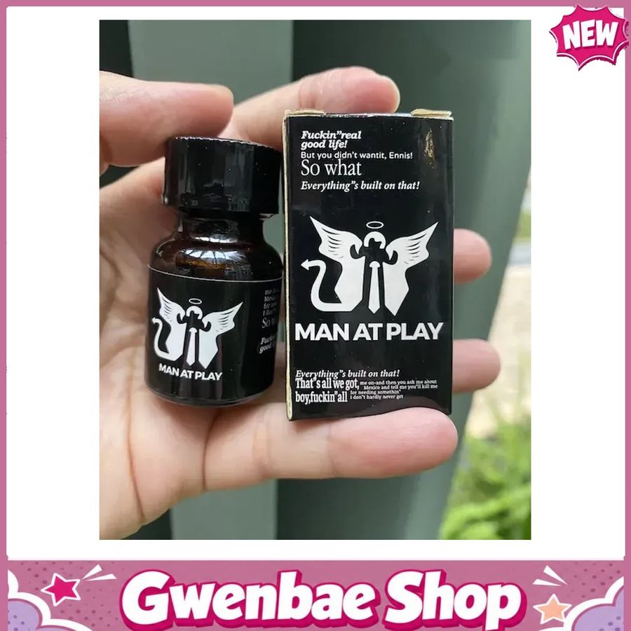 Chai Hít Tăng Độ Nhạy Cho Cặp Đôi Popper Man At Play đen 10ml chính hãnh dành cho Top Bot loại mạnh - Gwenshop Chính Hãng