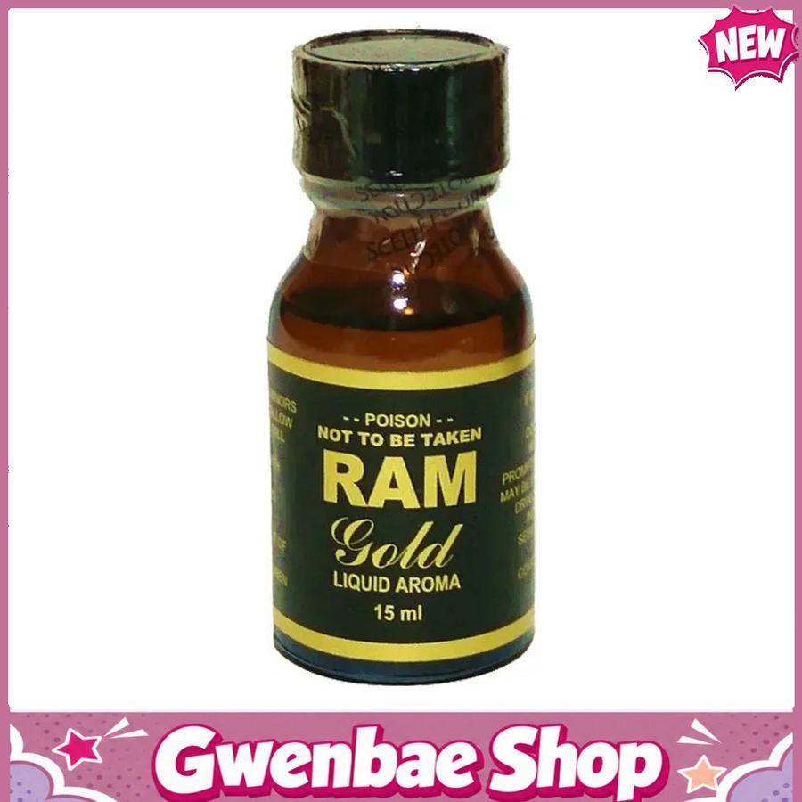 Chai Hít Tăng Khoái Cảm Kích Thích Bao Phê Popper Ram Gold 15ml hương thơm mạnh mẽ kích thích cảm xúc - Gwenshop Chính Hãng