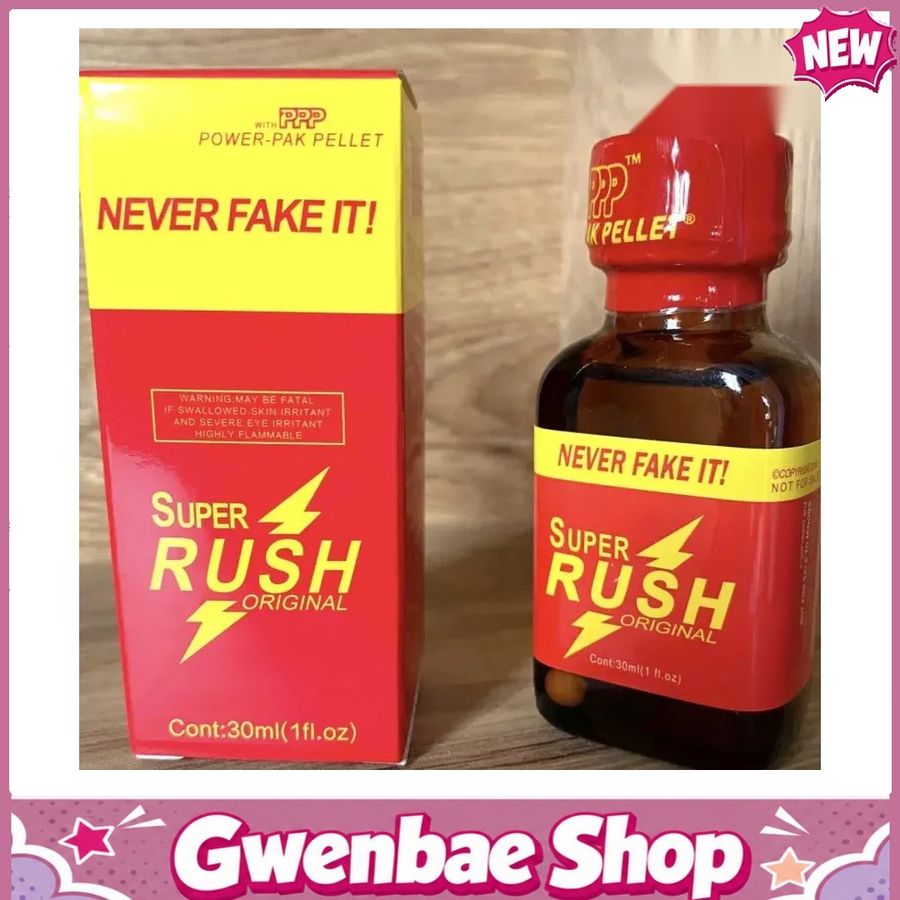 Chai Hít Tăng Khoái Cảm Kích Thích Bao Phê Popper Super Rush Original Red Đỏ 30ml - Gwenshop Chính Hãng