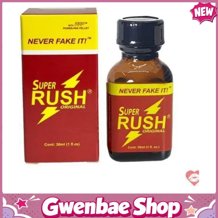 Chai Hít Cực Mạnh Lên Đỉnh Nhanh Popper Super Rush Original Red Đỏ 30ml - Gwenshop Chính Hãng