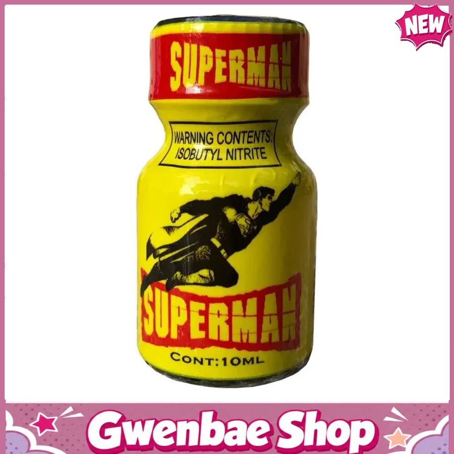 Chai Hít Tăng Khoái Cảm Kích Thích Bao Phê Popper Superman 10ml USA kích thích mạnh mẽ - Gwenshop Chính Hãng