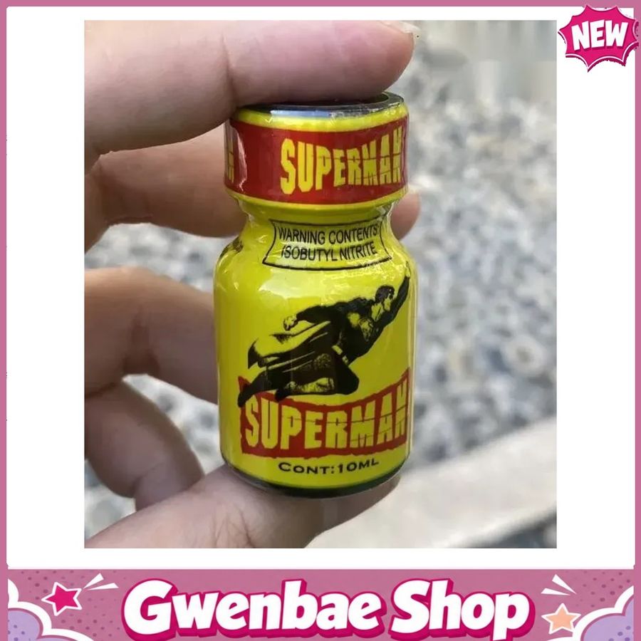 Chai Hít Thư Giãn Bay Phê Cho Cặp Đôi Popper Superman 10ml USA kích thích mạnh mẽ - Gwenshop Chính Hãng