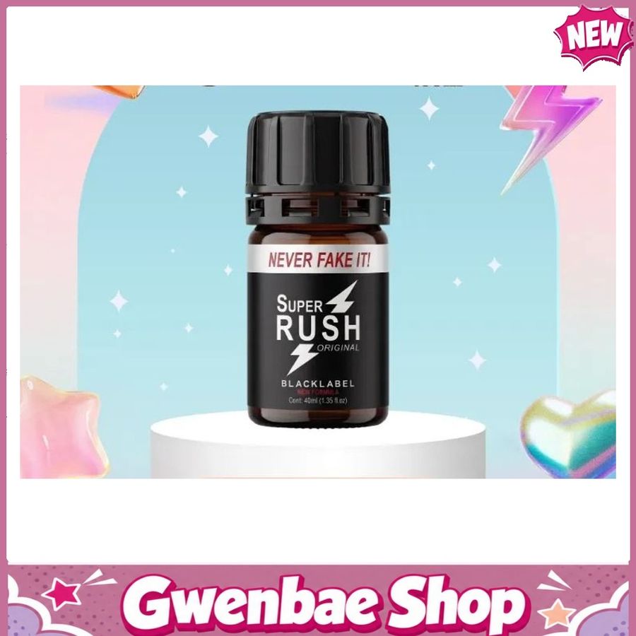 Chai Hít Tăng Khoái Cảm Kích Thích Bao Phê Popper Super Rush Black Label 40ml Chính Hãng PWD Cực Mạnh - Gwenshop Chính Hãng