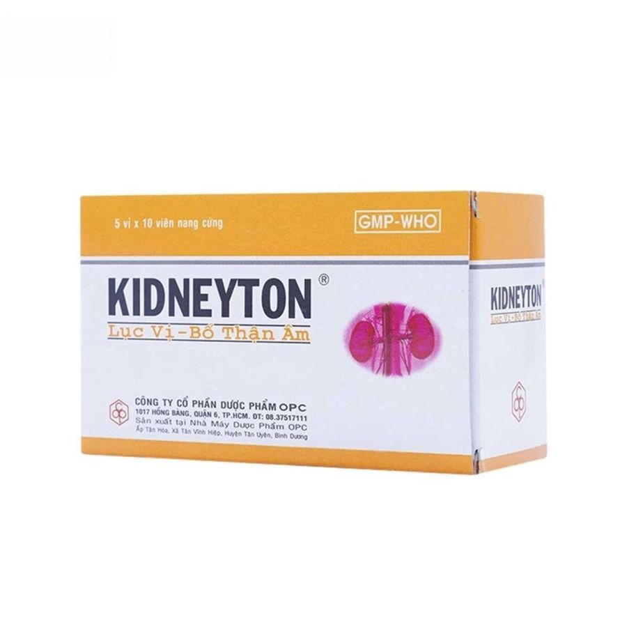 Viên uống Kidneyton Lục vị - Bổ thận âm cải thiện mệt mỏi cho người tinh huyết suy kém - đóng gói kín