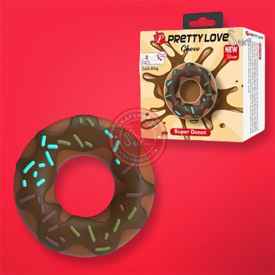 Vòng đeo dương vật silicon cao cấp siêu mềm Pretty Love Choco chính hãng - sạc USB, silicone cao cấp, chất liệu an toàn cho da - giao hàng che tên kín đáo