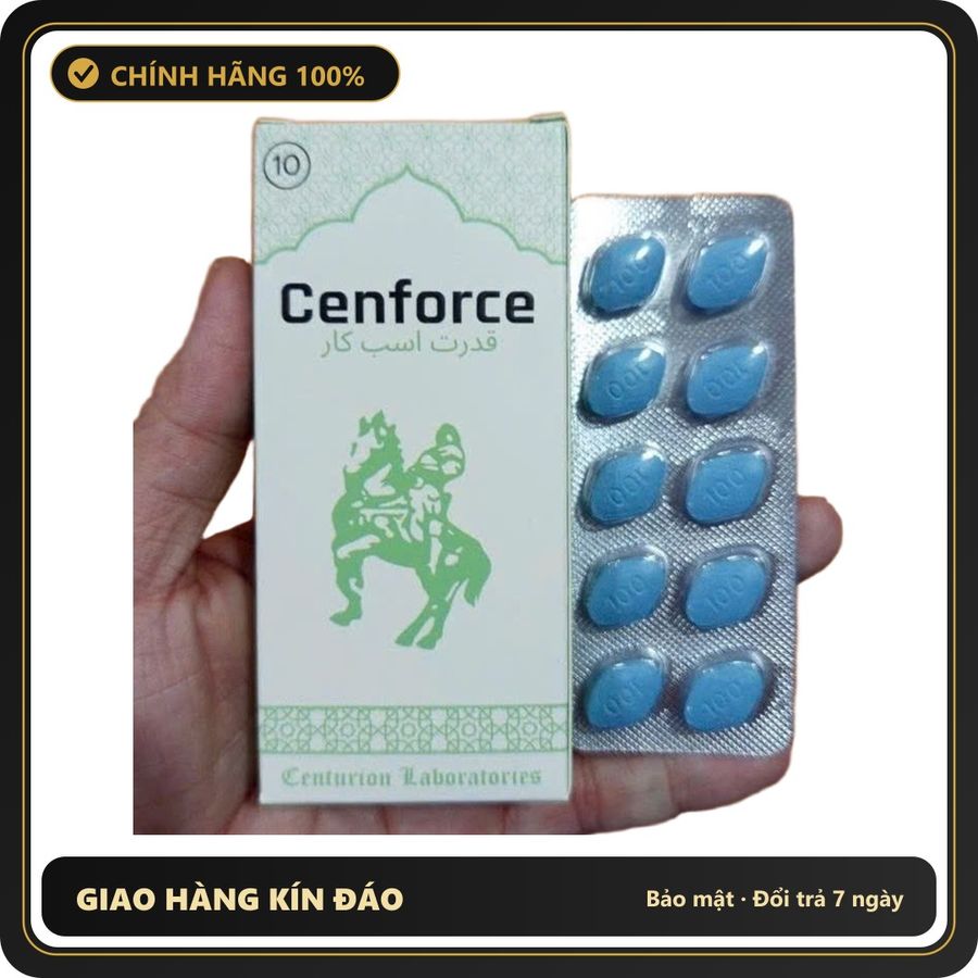 Thuốc Cường Dương Cenforce-100 chính hãng - hàng chuẩn nguồn gốc rõ ràng, hạn dùng in rõ trên hộp, đóng gói kín đáo - giao hàng che tên kín đáo
