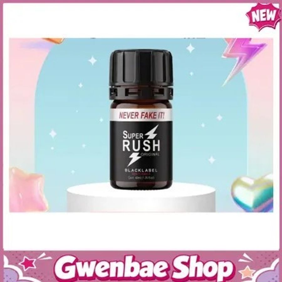 Chai Hít Tăng Khoái Cảm Kích Thích Bao Phê Popper Super Rush Black Label 40ml Chính Hãng PWD Cực Mạnh 