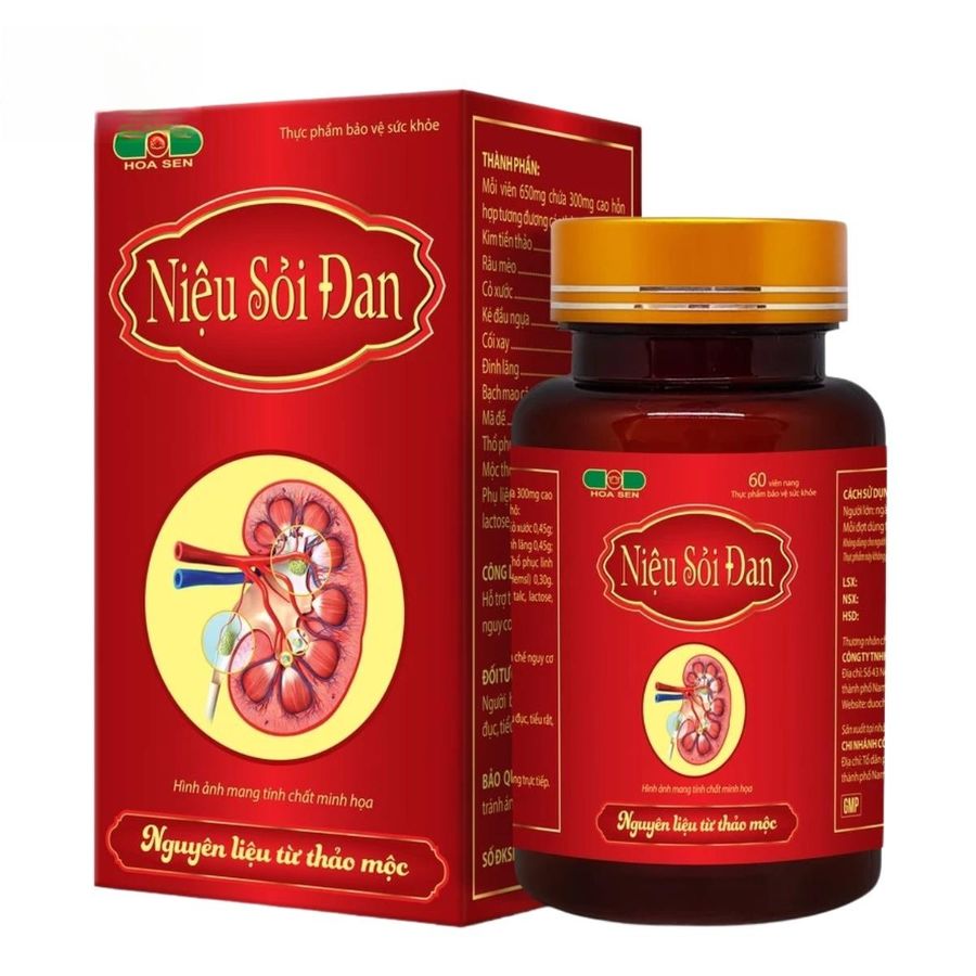 Viên uống Niệu Sỏi Đan - Hỗ trợ lợi tiểu, giảm nguy cơ tạo cặn sỏi thận cho người lớn gặp vấn đề tiểu tiện. - giao nhanh
