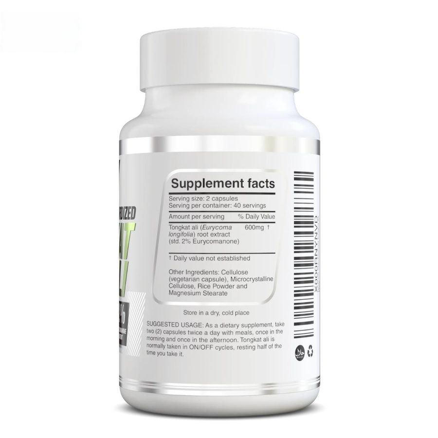 Viên uống Tongkat Ali Herbolab 600mg - Hỗ trợ sinh lý và sức khỏe nam giới từ 18 tuổi trở lên - mẫu mới