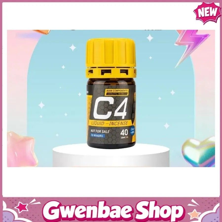 Chai Hít Tăng Khoái Cảm Kích Thích Bao Phê Popper C4 Vàng 40ml Chính Hãng Cực Chiến Cho Top Cương Lâu