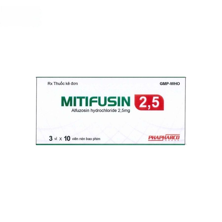 Viên uống Mitifusin 2,5mg - điều trị triệu chứng phì đại tuyến tiền liệt lành tính cho nam - giao nhanh